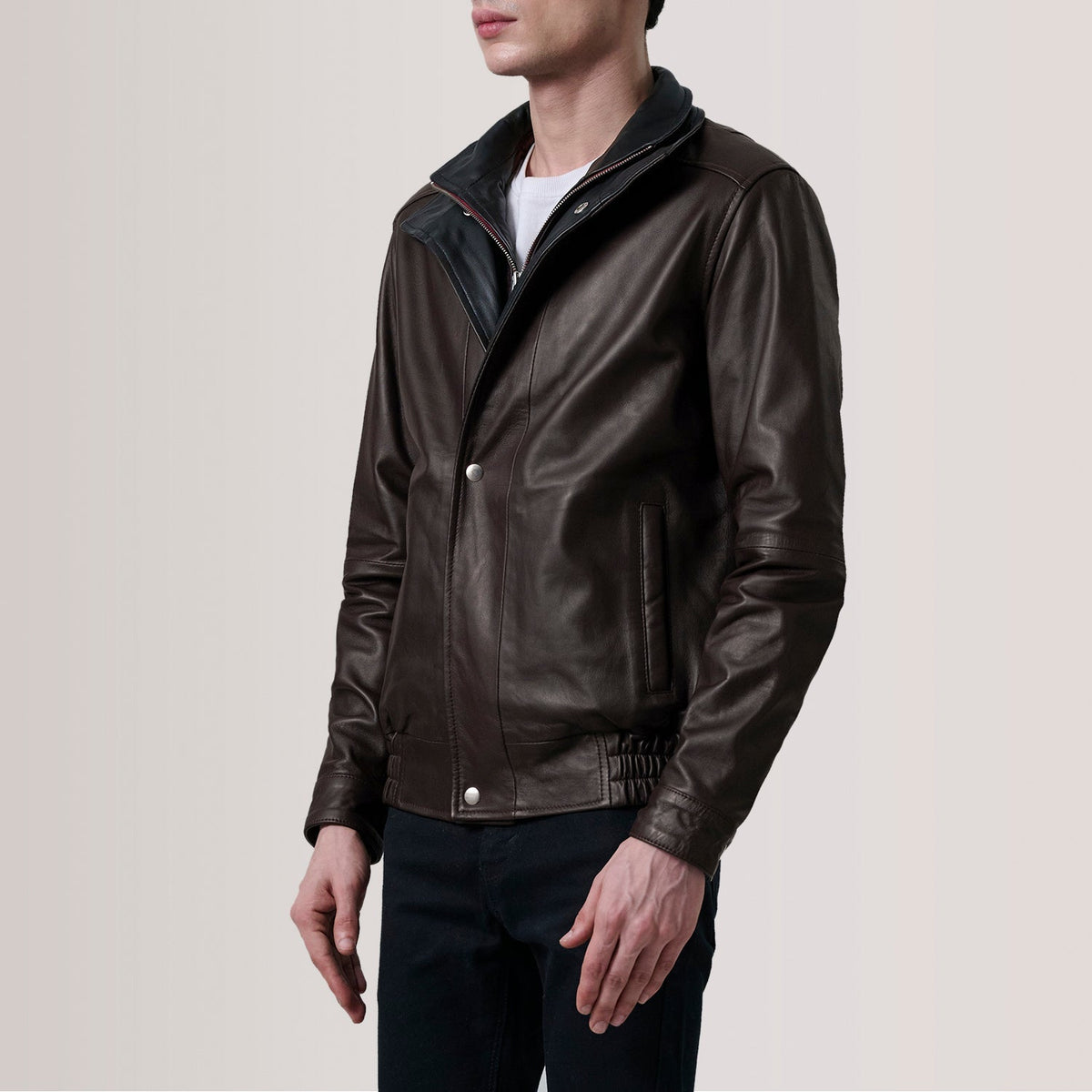 Alfred 가죽 봄버 자켓 남성용 – alternate product view 3