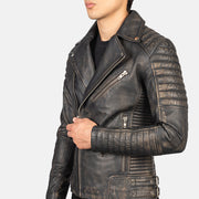 Armand Green 가죽 라이더 자켓 남성용 – alternate product view 5