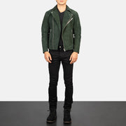 Armand Green 가죽 라이더 자켓 남성용 – alternate product view 3