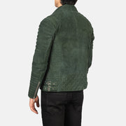 Armand Green 가죽 라이더 자켓 남성용 – alternate product view 5