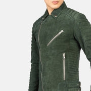Armand Green 가죽 라이더 자켓 남성용 – alternate product view 6