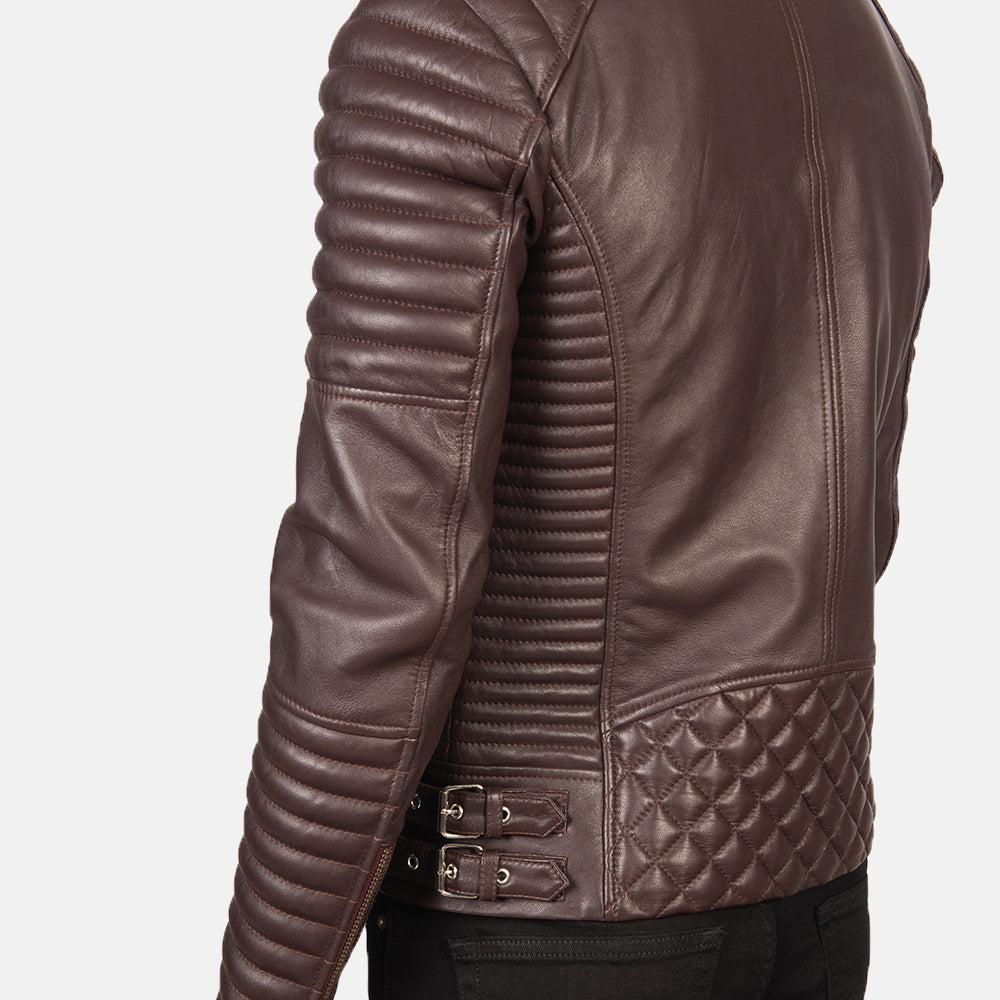 Armand Green 가죽 라이더 자켓 남성용 – alternate product view 6