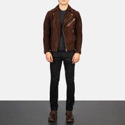Armand Green 가죽 라이더 자켓 남성용 – alternate product view 3
