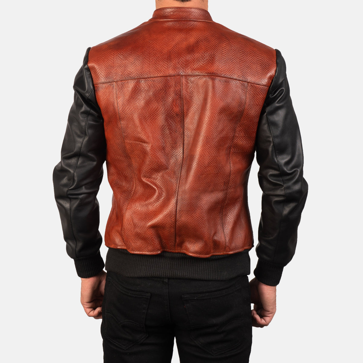 Avan 가죽 봄버 자켓 남성용 – alternate product view 5