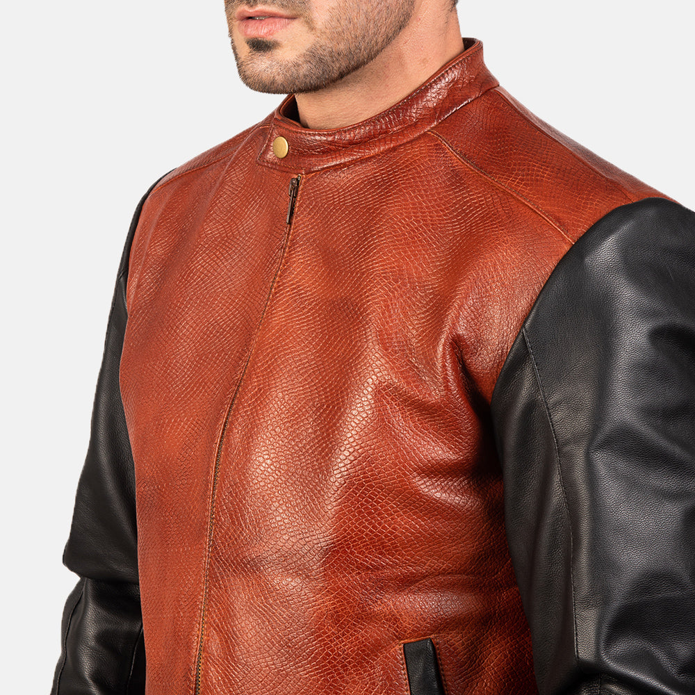Avan 가죽 봄버 자켓 남성용 – alternate product view 6