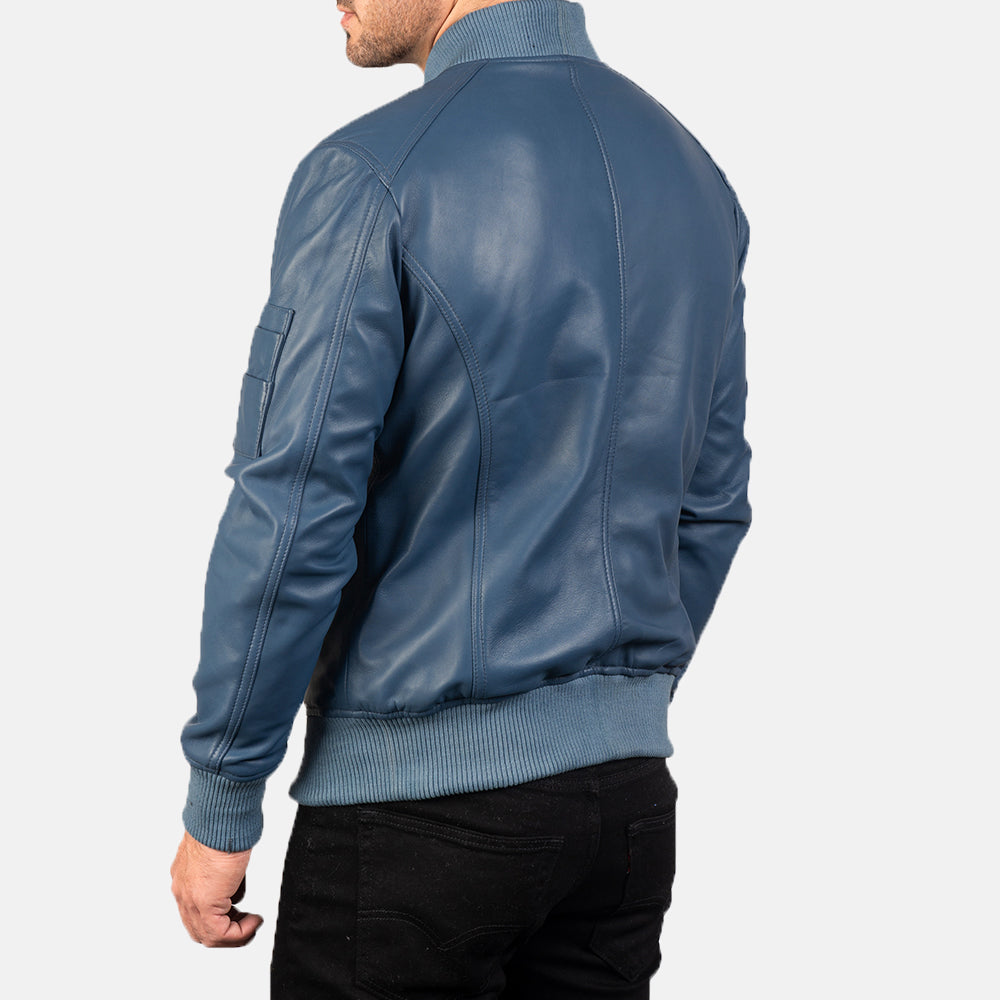 
Bomia MA-1 가죽 항공 점퍼 봄버 남성용 – alternate product view 5