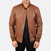 
Bomia MA-1 가죽 항공 점퍼 봄버 남성용 – alternate product view 1