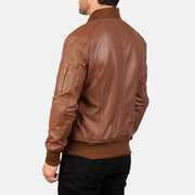 
Bomia MA-1 가죽 항공 점퍼 봄버 남성용 – alternate product view 5