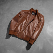 
Bomia MA-1 가죽 항공 점퍼 봄버 남성용 – alternate product view 7