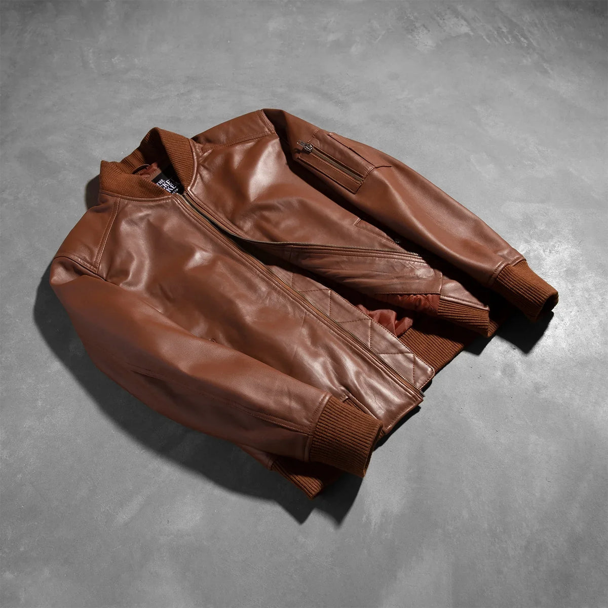 
Bomia MA-1 가죽 항공 점퍼 봄버 남성용 – alternate product view 8