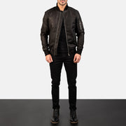 
Bomia MA-1 가죽 항공 점퍼 봄버 남성용 – alternate product view 2
