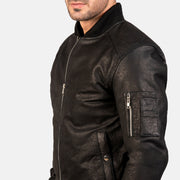 
Bomia MA-1 가죽 항공 점퍼 봄버 남성용 – alternate product view 5
