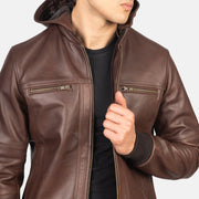 
Bouncer Biz 가죽 항공 점퍼 봄버 남성용 – alternate product view 6