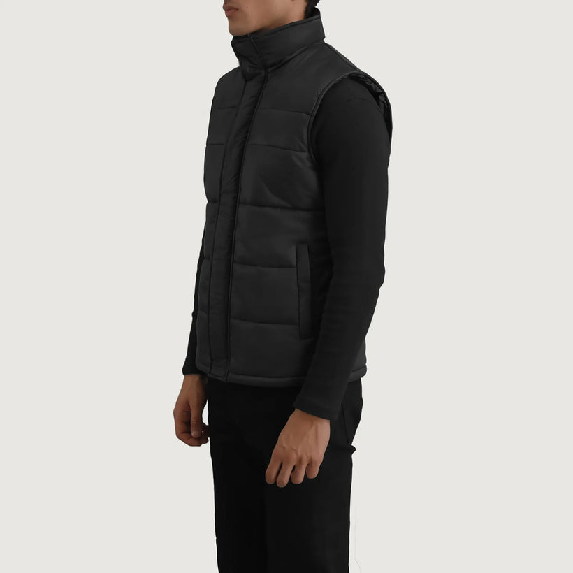 Bryan 블랙 Puffer Vest 남성용