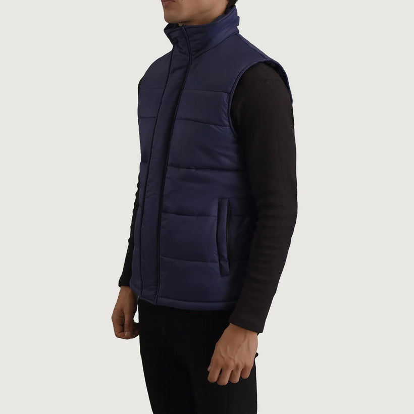 Bryan Blue Puffer Vest 남성용