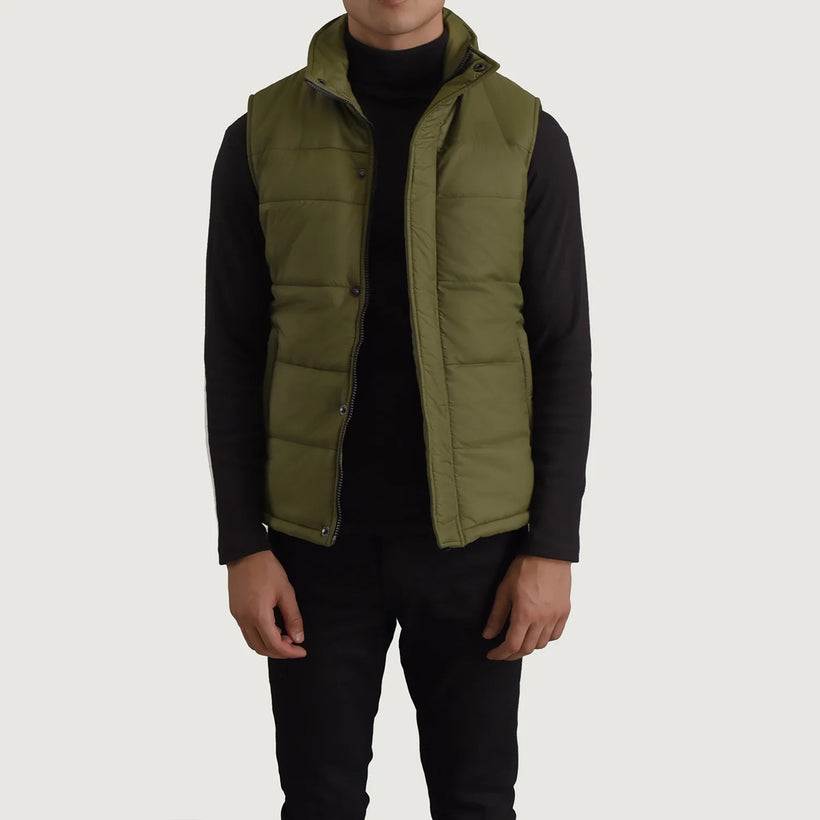 Bryan Green Puffer Vest 남성용