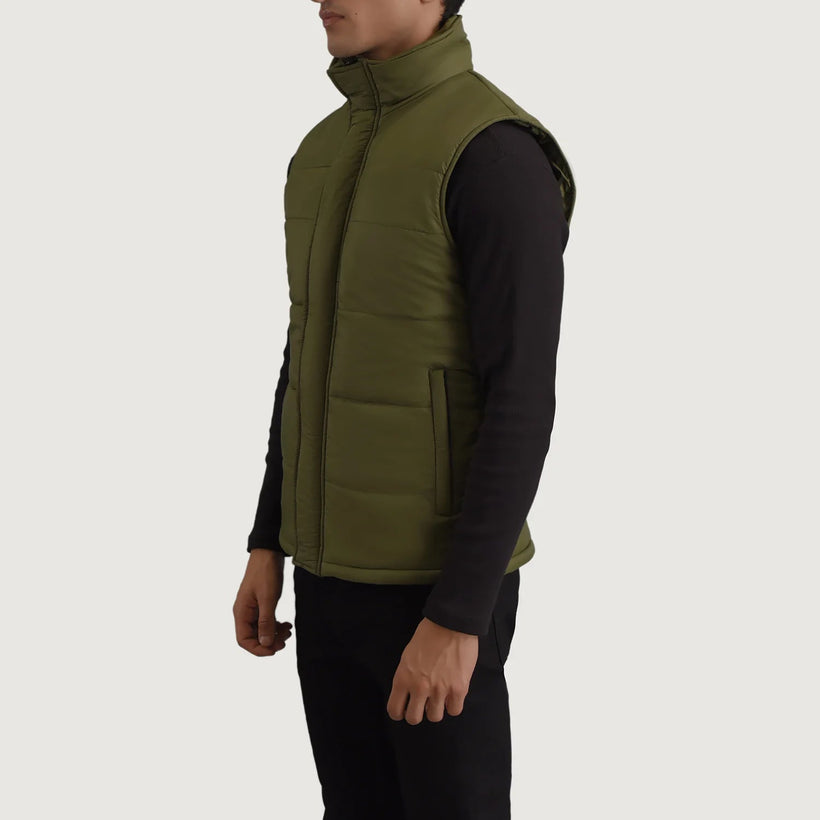 Bryan Green Puffer Vest 남성용