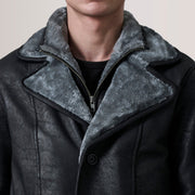 Authentic Sheepskin Snuffed with Snuffed Finish Grain Texture &amp; Heavy-Duty Seam Stitching Detail