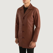 Classmith 가죽 롱 코트 남성용 – alternate product view 2