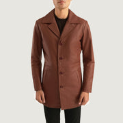 Classmith 가죽 롱 코트 남성용 – alternate product view 4