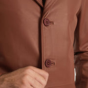 Classmith 가죽 롱 코트 남성용 – alternate product view 6