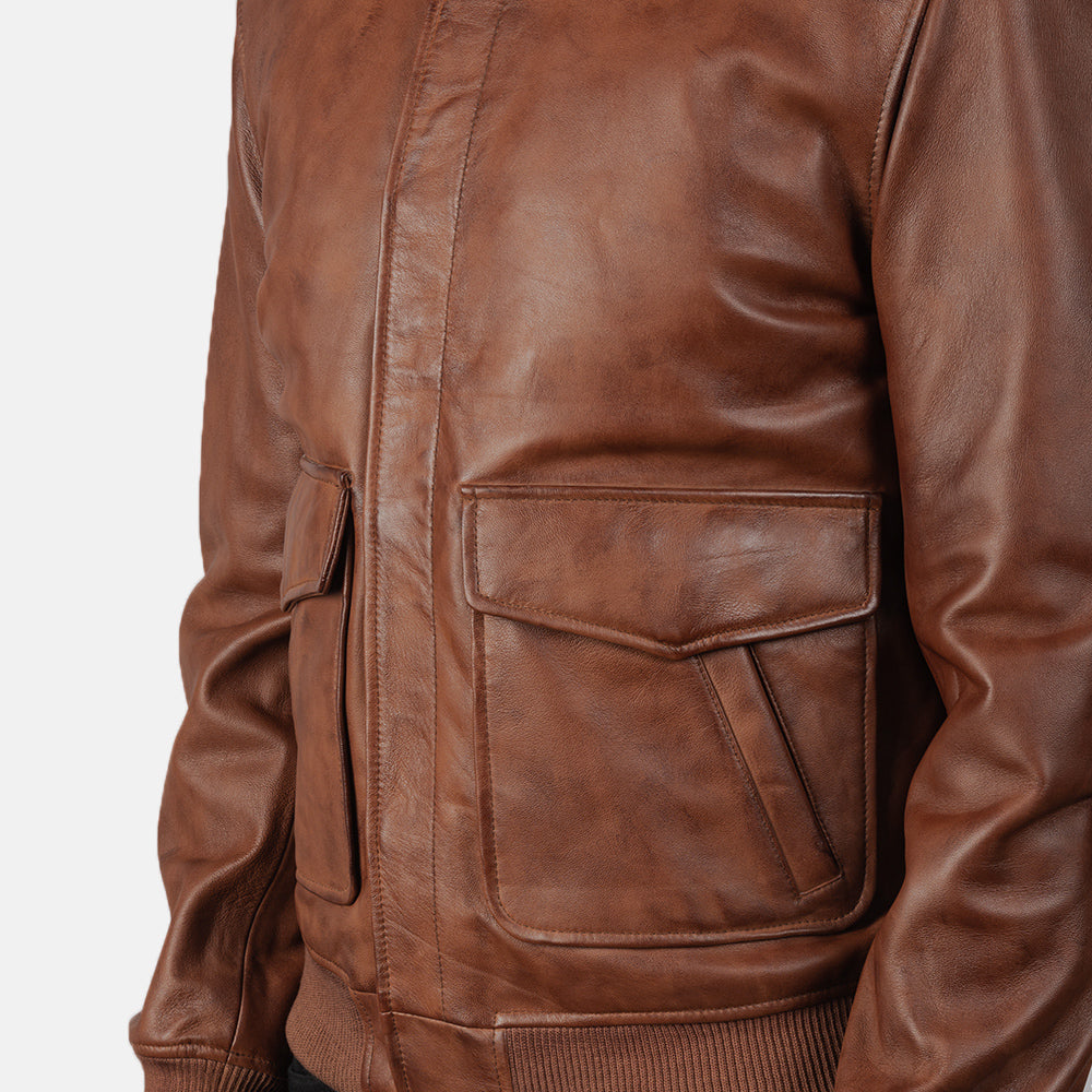 Coffmen 가죽 봄버 자켓 남성용 – alternate product view 6