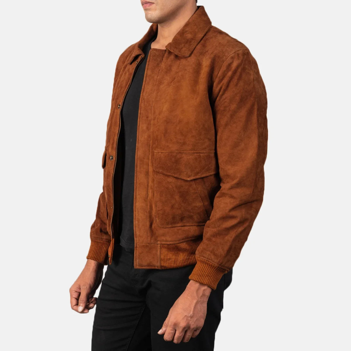 Coffmen 가죽 봄버 자켓 남성용 – alternate product view 2