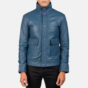 Columbus 가죽 봄버 자켓 남성용 – alternate product view 4