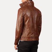 Columbus 가죽 봄버 자켓 남성용 – alternate product view 5