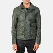 Columbus 가죽 봄버 자켓 남성용 – alternate product view 1