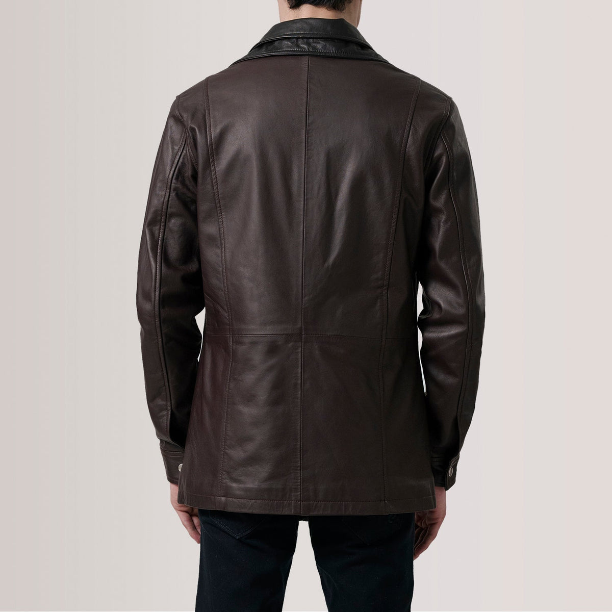 Connor 가죽 롱 코트 남성용 – alternate product view 4