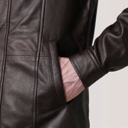 Connor 가죽 롱 코트 남성용 – alternate product view 6