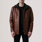 Connor 가죽 롱 코트 남성용 – alternate product view 1
