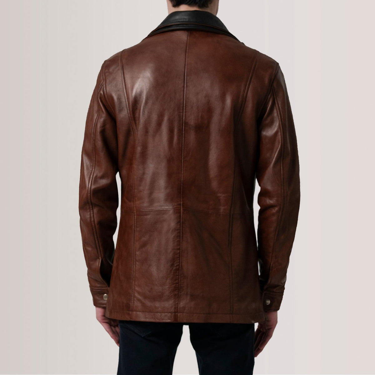 Connor 가죽 롱 코트 남성용 – alternate product view 4