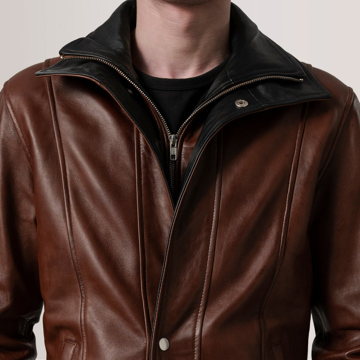 Connor 가죽 롱 코트 남성용 – alternate product view 6