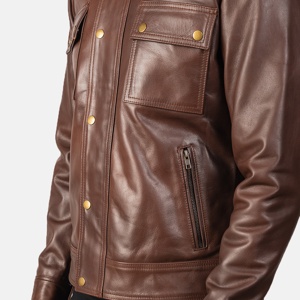 Darren 가죽 라이더 자켓 남성용 – alternate product view 6