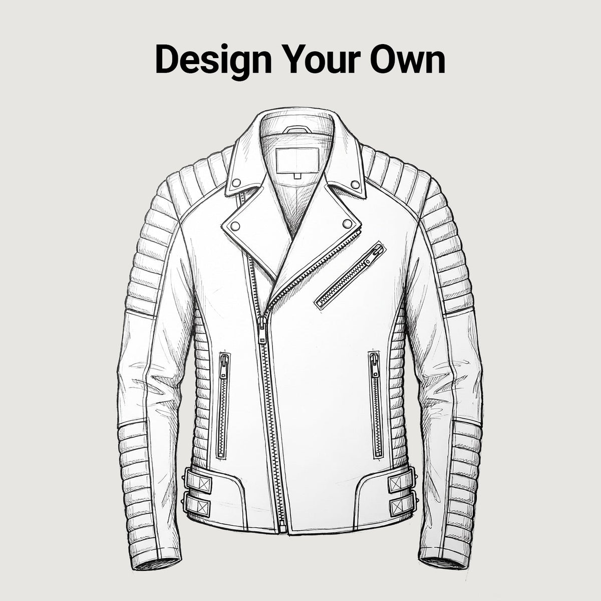 
Design Your Custom Leather Jacket | Free Shipping & Alteration in Classic Full-Grain Leather - 정면 스타일 및 테일러드 실루엣 | 공식 온라인 스토어 구매
