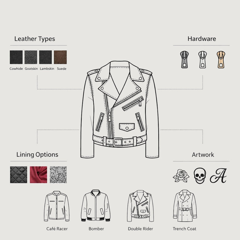 Design Your Own 가죽 자켓 여성용