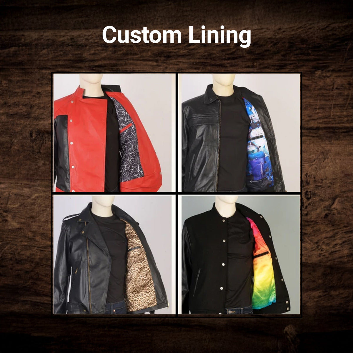 
착용 핏 뷰:  Design Your Custom Leather Jacket | Free Shipping & Alteration 모델 착용 (자연광 드레이프 핏)