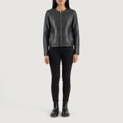 Elixir Collarless 가죽 자켓 여성용 – alternate product view 3