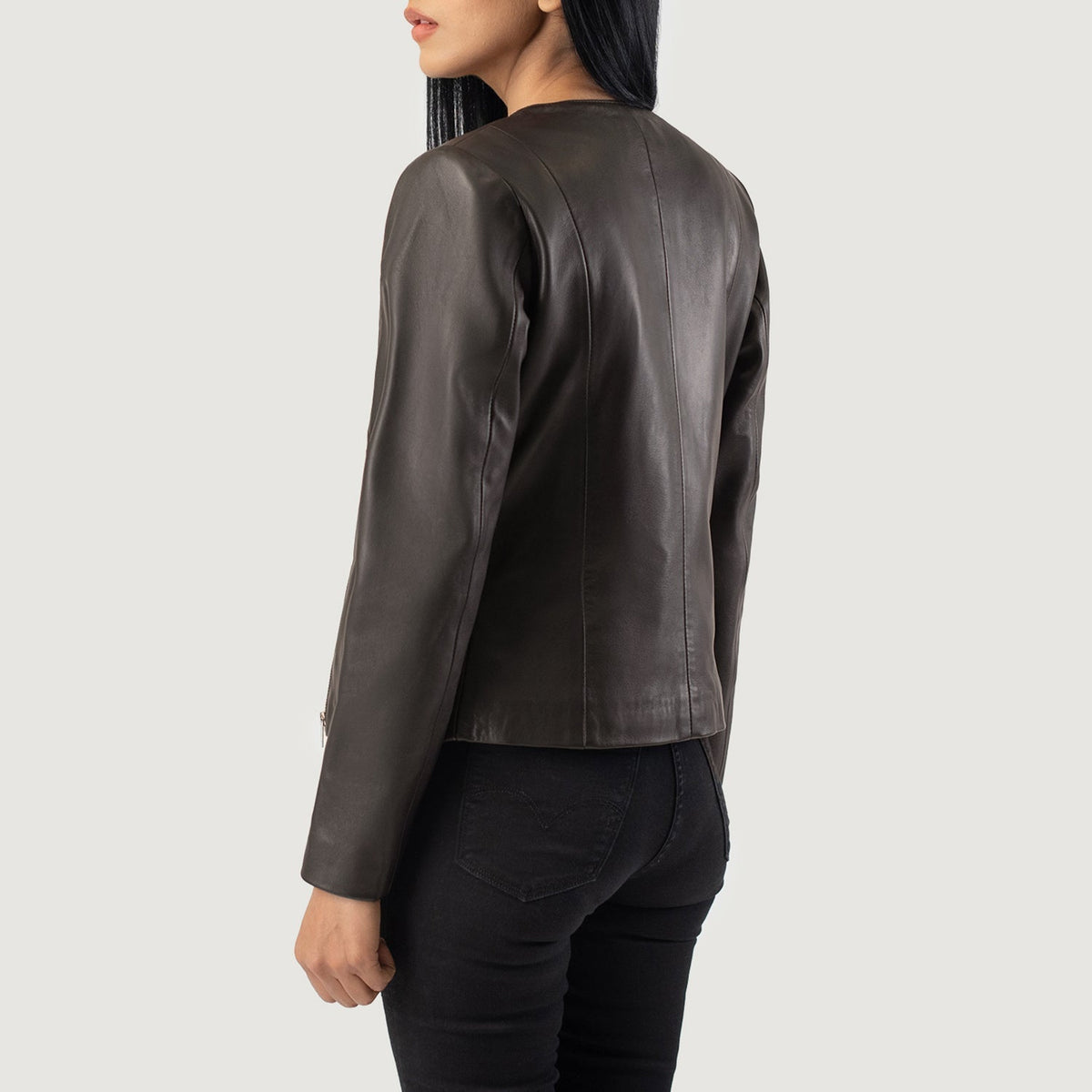 Elixir Collarless 가죽 자켓 여성용 – alternate product view 5