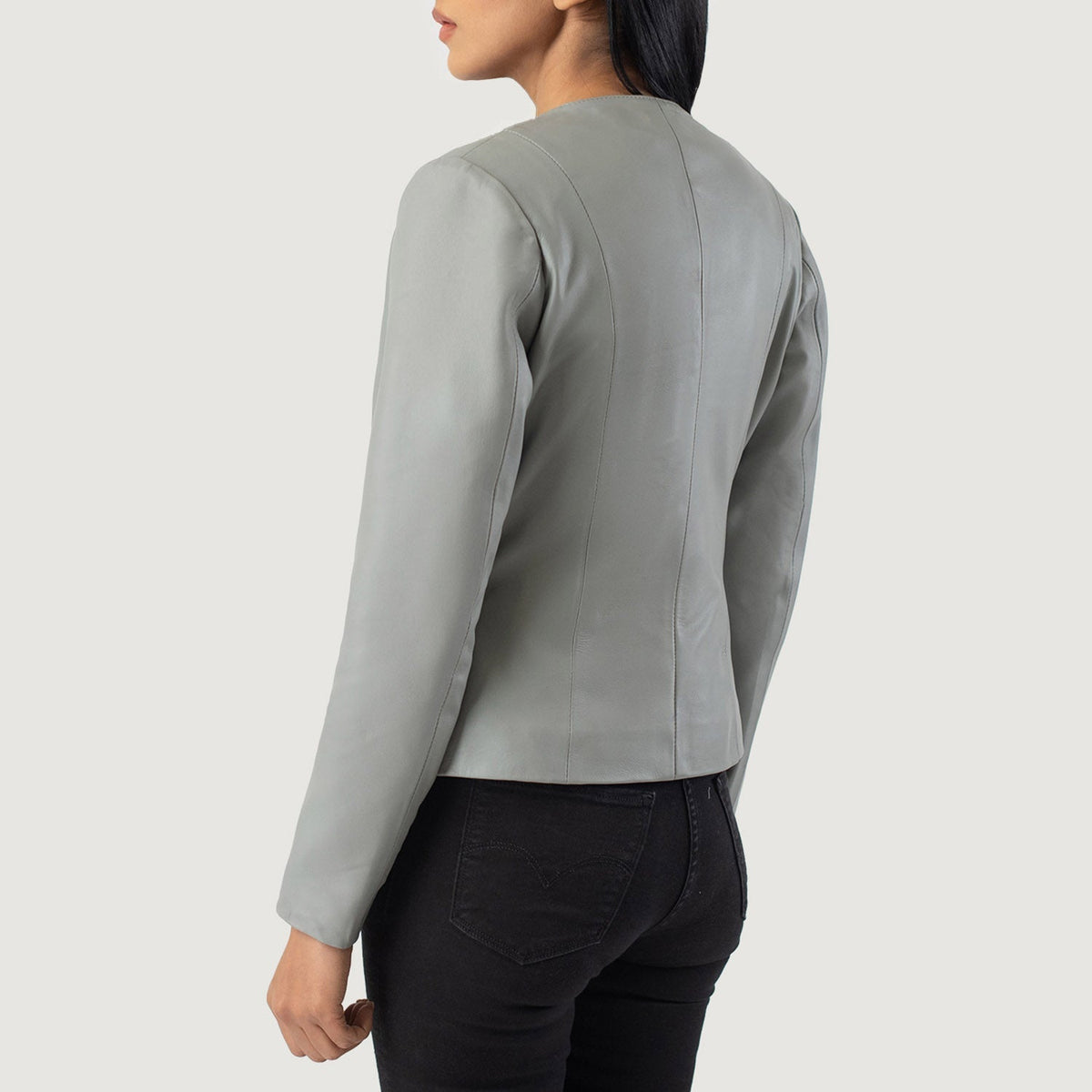Elixir Collarless 가죽 자켓 여성용 – alternate product view 3