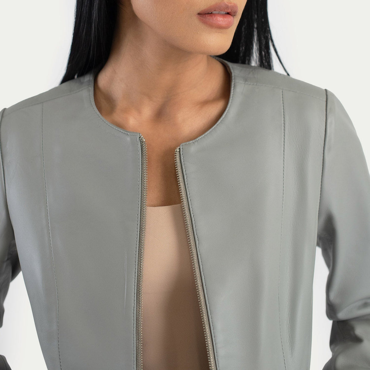 Elixir Collarless 가죽 자켓 여성용 – alternate product view 5