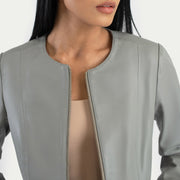 Elixir Collarless 가죽 자켓 여성용 – alternate product view 5