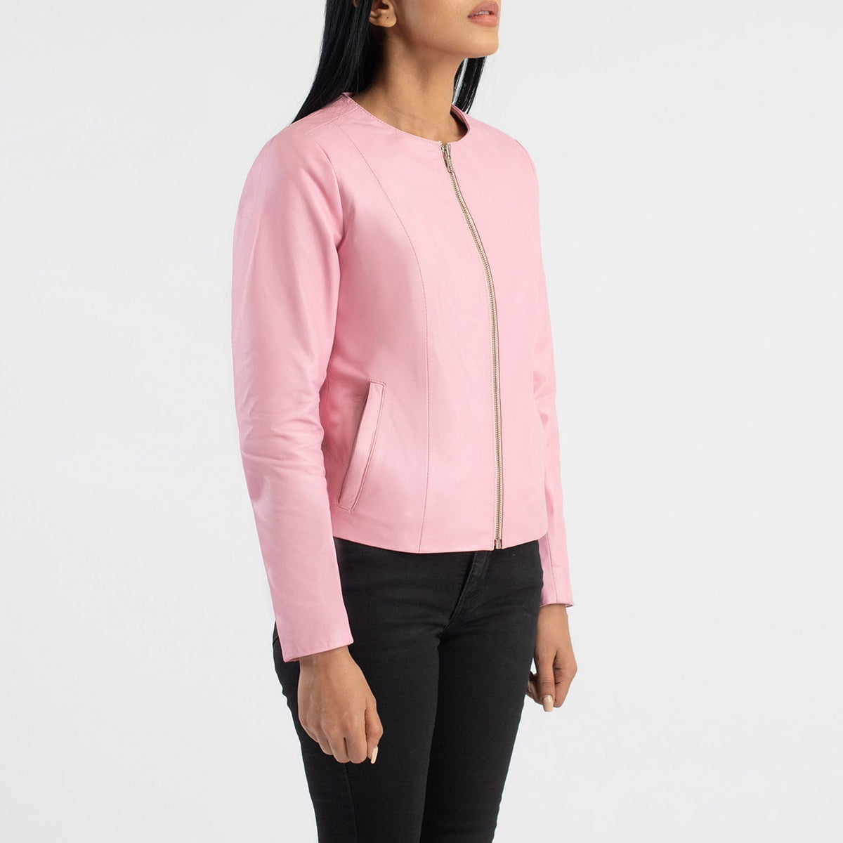 Elixir Collarless 가죽 자켓 여성용 – alternate product view 2