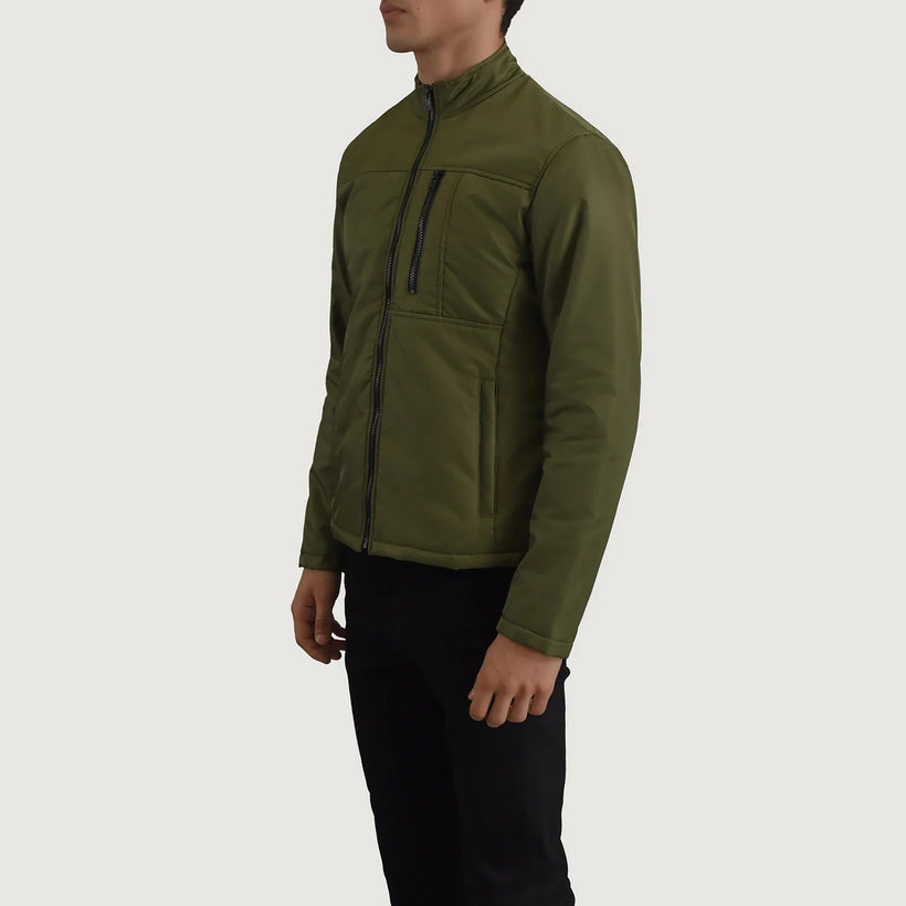 Elliot Green Lightweight 가죽 자켓 남성용