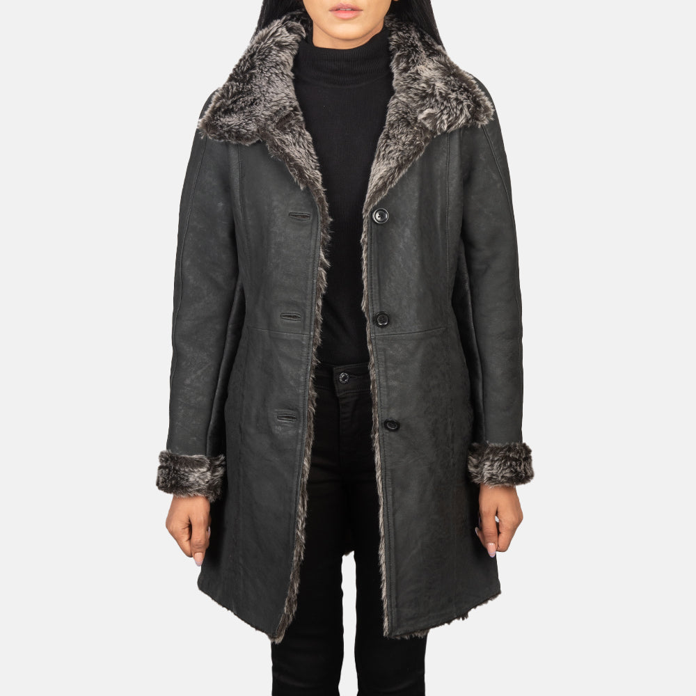 
Erica Shearling 가죽 코트 여성용 – alternate product view 1