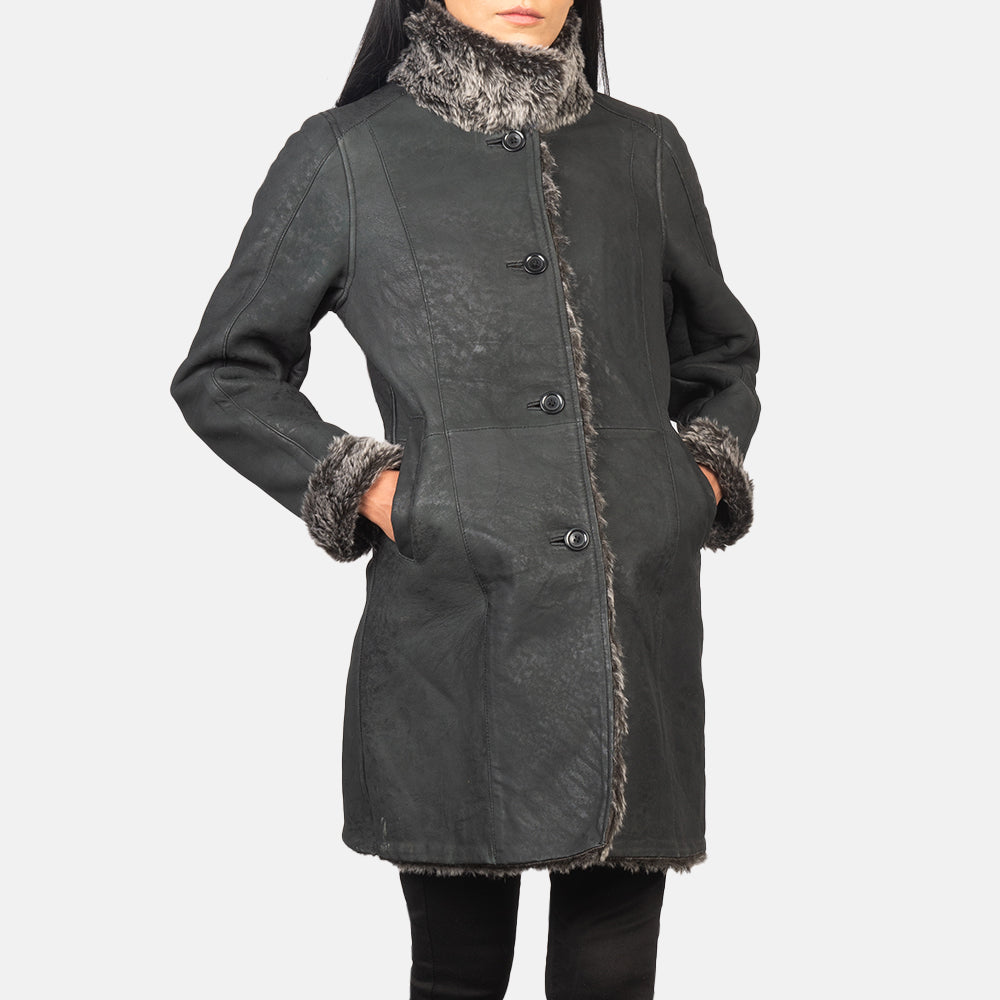 
Erica Shearling 가죽 코트 여성용 – alternate product view 6