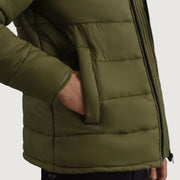 
내부 라이닝 뷰 Showing Quilted Viscose Lining & 내부 수납 포켓 2개