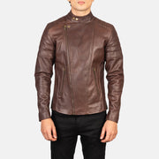 Faisor Mocha 가죽 라이더 자켓 남성용 – alternate product view 5